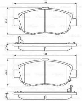 0 986 494 211 BOSCH Гальмівні колодки, дискові