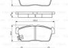 0 986 494 618 BOSCH Тормозные колодки, дискові (фото 8)