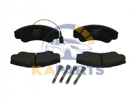 LP1751 Delphi Тормозные колодки, дискові