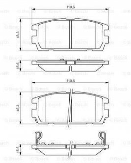 0 986 494 137 BOSCH Гальмівні колодки, дискові