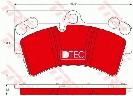 GDB1548DTE TRW Гальмівні колодки, дискові