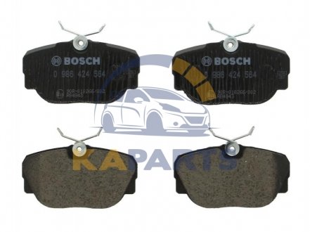 0 986 424 564 BOSCH Гальмівні колодки, дискові