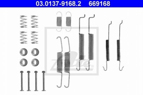 03.0137-9168.2 ATE Комплектуючі для гальмівних колодок