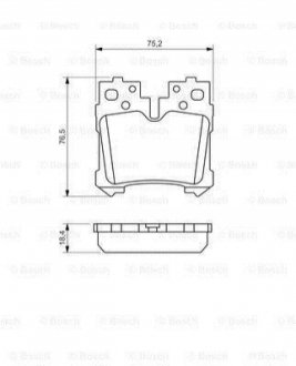 0 986 494 424 BOSCH Гальмівні колодки, дискові