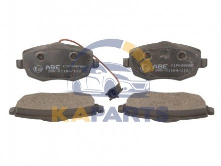 C1F066ABE ABE Тормозные колодки, дискові
