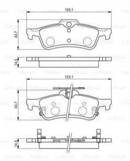 0 986 494 719 BOSCH Гальмівні колодки дискові