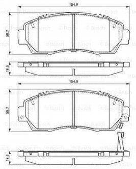 0 986 494 685 BOSCH Гальмівні колодки дискові