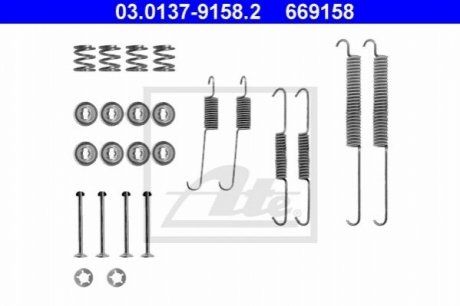 03.0137-9158.2 ATE Комплектуючі для гальмівних колодок