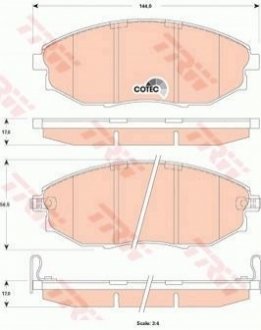 GDB4179 TRW Гальмівні колодки TRW