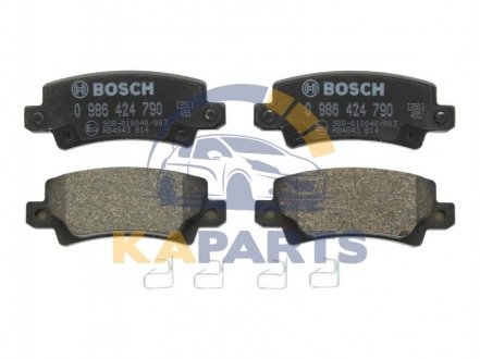 0 986 424 790 BOSCH Комплект тормозных колодок, дисковый тормоз