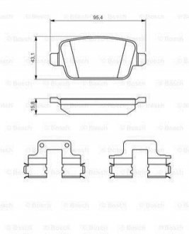 0 986 494 639 BOSCH Гальмівні колодки, дискові