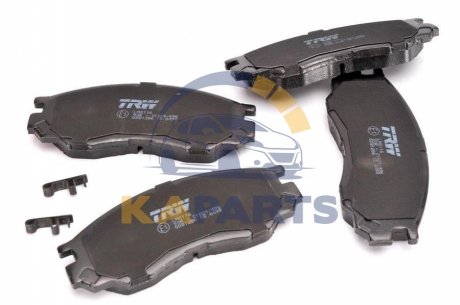 GDB1286 TRW Тормозные колодки, дискові