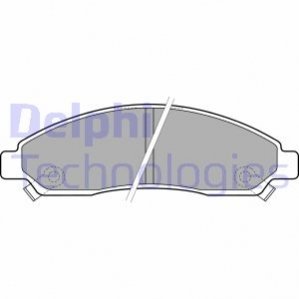 LP2037 Delphi Тормозные колодки, дискові