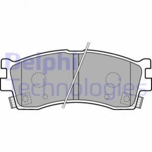 LP1702 Delphi Тормозные колодки, дискові