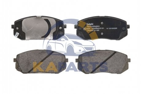 LP3535 Delphi Тормозные колодки, дискові