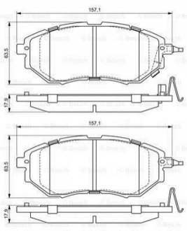 0 986 494 679 BOSCH Комплект гальмівних колодок