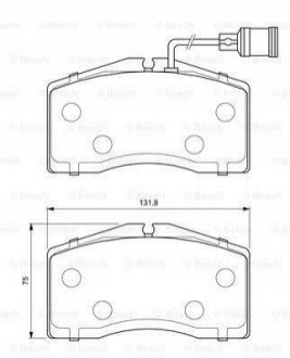 0 986 424 664 BOSCH Гальмівні колодки, дискові