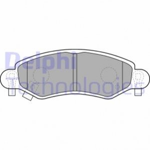 LP1500 Delphi Тормозные колодки, дискові