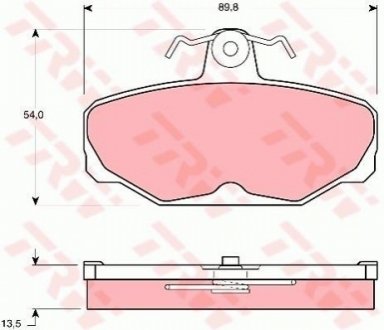 GDB472 TRW Колодки тормозные