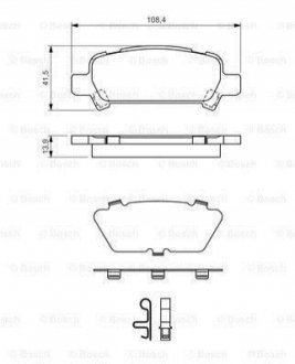 0 986 424 650 BOSCH Гальмівні колодки дискові