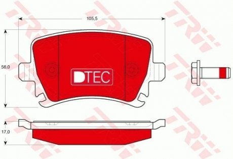 GDB1622DTE TRW Гальмівні колодки, дискові