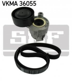 VKMA 36055 SKF Ремень поликлиновой, комплект (ролики + ремень) (VKMA36055) SKF