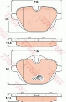 GDB1840 TRW Колодки дискового гальма