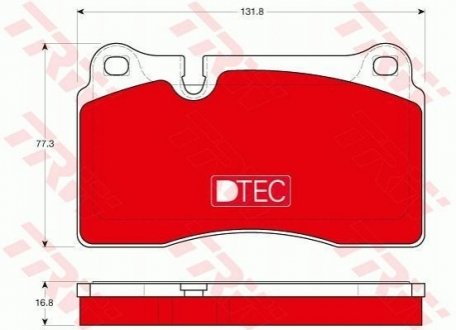 GDB1670DTE TRW Тормозные колодки, дискові