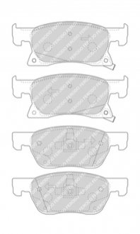 FDB4933 FERODO Гальмівні колодки дискові