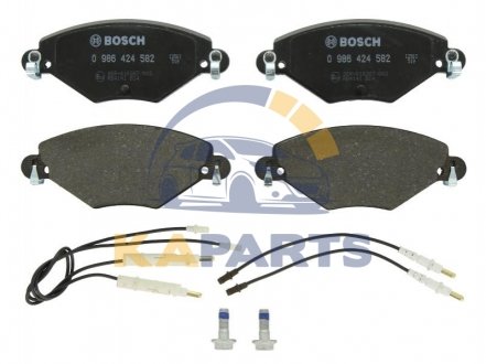 0 986 424 582 BOSCH Колодки тормозные