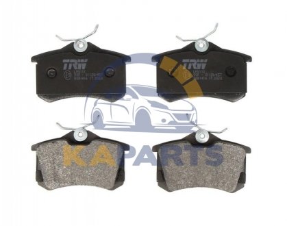 GDB1416 TRW Гальмівні колодки дискові AUDI/CITROEN/FORD/SEAT/SKODA/PEUGEOT/VW \'\'R \'\'>>07