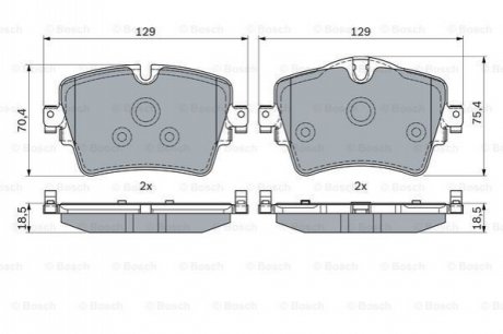 0 986 494 940 BOSCH Гальмівні колодки дискові