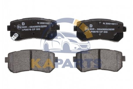 LP3576 Delphi Гальмівні колодки, дискові