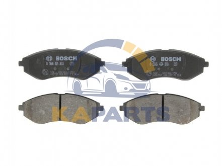 0 986 424 818 BOSCH Комплект тормозных колодок, дисковый тормоз