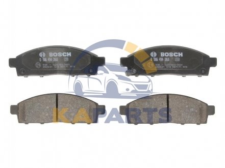 0 986 494 268 BOSCH Комплект тормозных колодок, дисковый тормоз