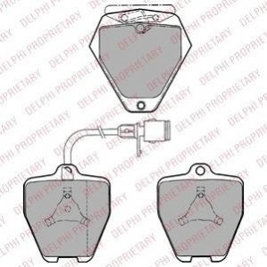LP1024 Delphi Гальмівні колодки, дискові