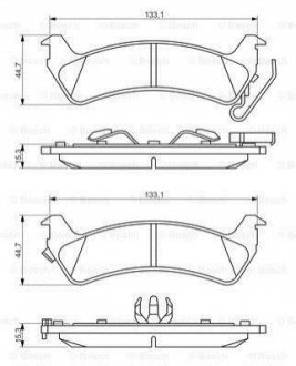 0 986 494 348 BOSCH Гальмівні колодки, дискові