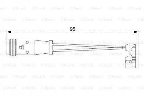 1 987 473 006 BOSCH Датчик зносу,гальм.колодки