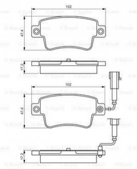 0 986 495 355 BOSCH Гальмівні колодки дискові