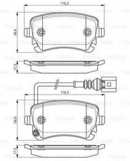 0 986 495 094 BOSCH Комплект тормозных колодок, дисковый тормоз