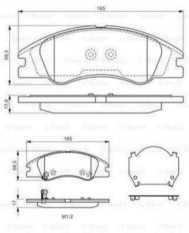 0 986 494 577 BOSCH Гальмівні колодки дискові