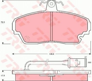 GDB851 TRW Гальмівні колодки, дискові