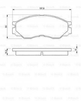 0 986 424 572 BOSCH Гальмівні колодки дискові