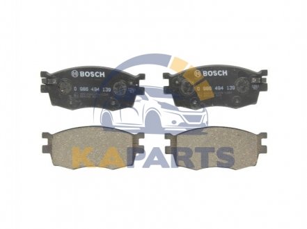 0 986 494 139 BOSCH Гальмівні колодки дискові