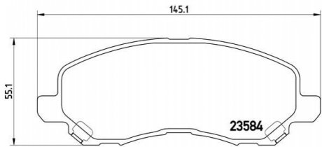 P 54 030X BREMBO Гальмівні колодки дискові