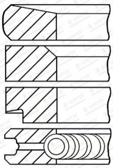 08-278000-00 GOETZE Кільця поршневі,комплект