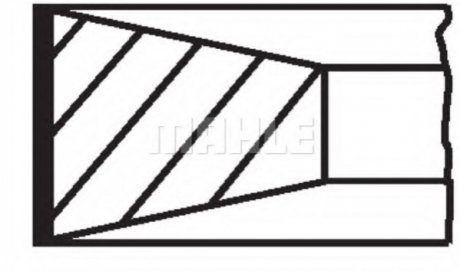 002 80 V0 MAHLE / KNECHT Кольца поршневые (1cyl) MB OM356LA/OM364/A/LA/OM366/A/LA 84-/93- D 97.5 (2.5/2.5/4)