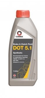 DOT 5.1 SYNT.1L COMMA Гальмівна рідина DOT5.1