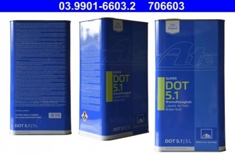 03.9901-6603.2 ATE Гальмівна рідина DOT5.1