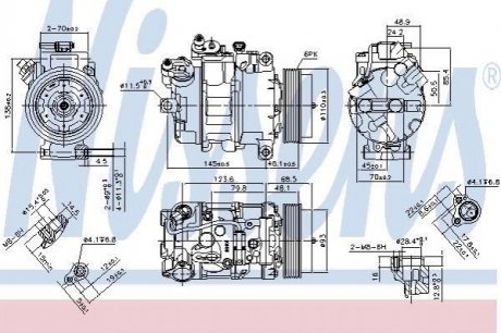 890070 NISSENS Компресор кондиционера